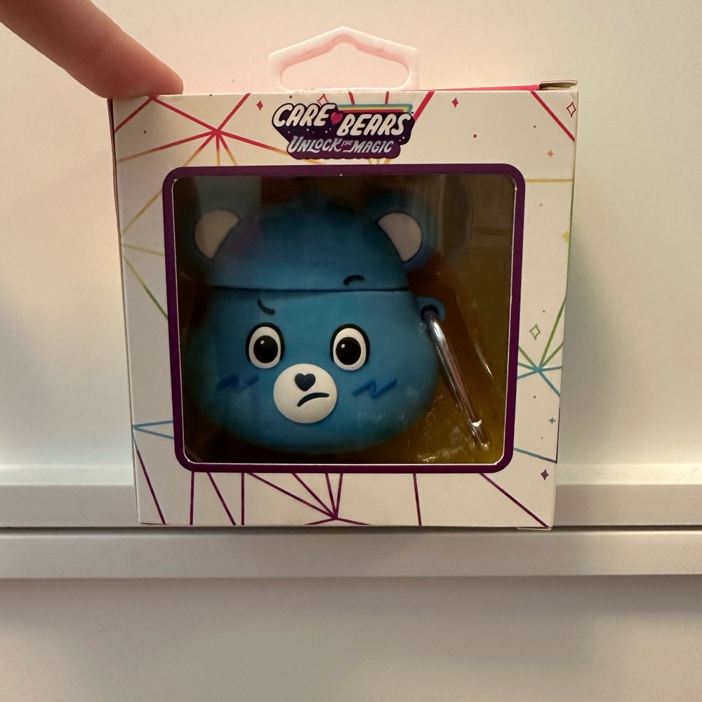 Blue Care Bear AirPod Case